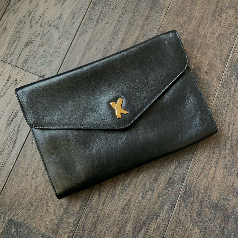By Paloma Picasso Vintage Black Clutch